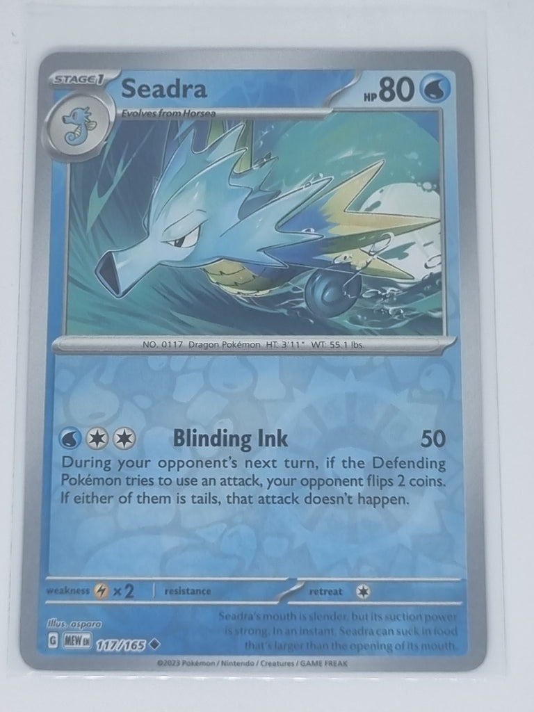 Pokemon TCG - Pokemon 151 - #117/165 - Reverse Holo - Seadra - Uncommon