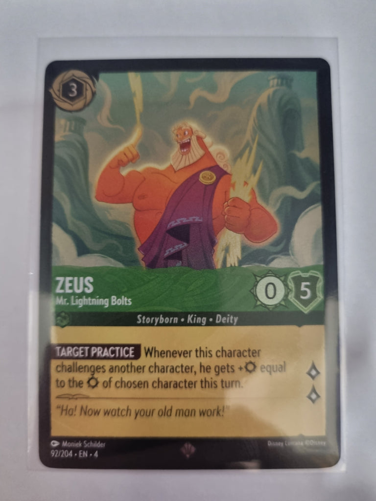 Ursula's Return - FOIL - Zeus - Mr. Lightning Bolts - 92/204 - Super Rare