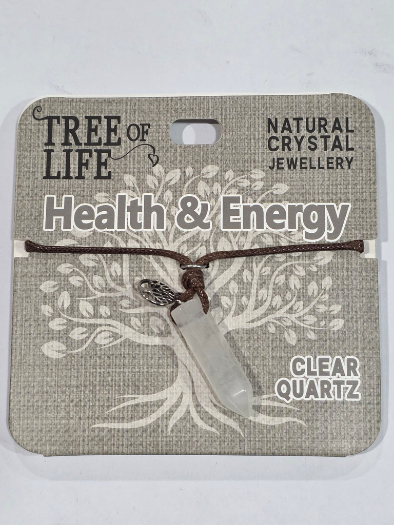 Tree of Life | Health & Energy | Clear Quartz Necklace | Natural Crystal Jewellery