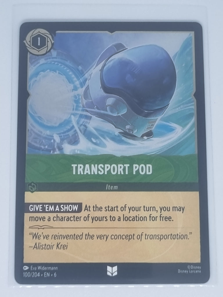 Lorcana Azurite Sea - COLDFOIL - Transport Pod - #100/204 - Uncommon