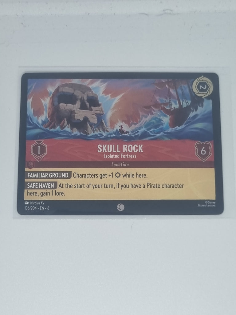 Lorcana Azurite Sea - COLDFOIL - Skull Rock - Isolated Fortress - 136/204 Common