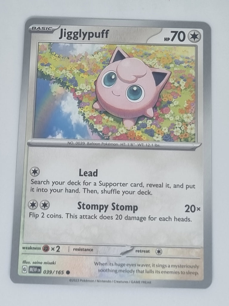 Pokemon TCG - Pokemon 151 - #039/165 - Jigglypuff - Common