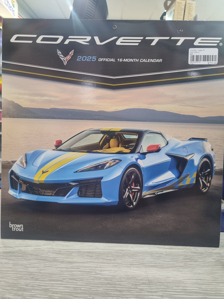 Corvette - Large 30x30cm - 2025 Calendar