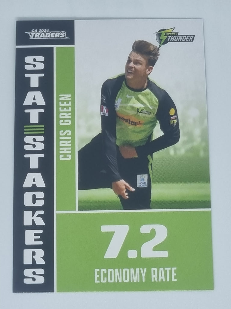 2024-25 LUXE Cricket - Stat Stackers - #SS37 - Chris Green - Thunder