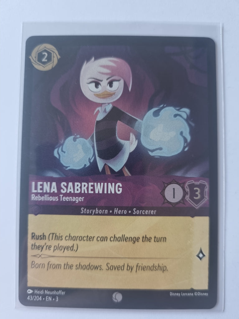 Into the Inklands FOIL Lena Sabrewing - Rebellious Teenager 43/204 Common