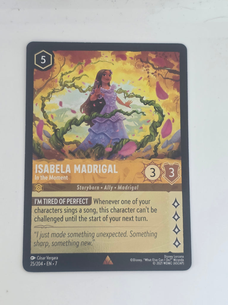 Archazia's Island COLDFOIL #25/204 Isabela Madrigal Living in the Moment Rare