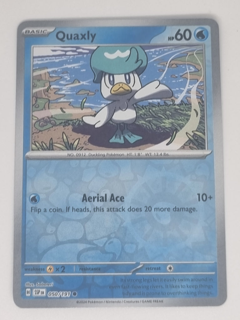 Pokemon TCG - Surging Sparks - #050/191 - Reverse Holo - Quaxly - Common
