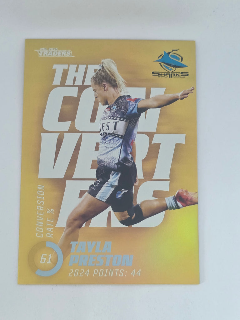NRL 2025 Traders Titanium| Converters Parallel | #TCP20 | Tayla Preston | Sharks