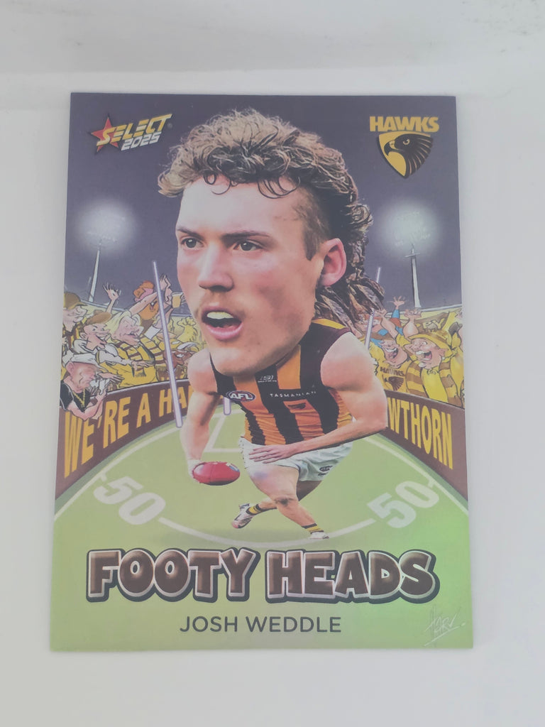 AFL Footy Stars 2025 | Footy Heads | #FH60 | J. Weddle | Hawthorn