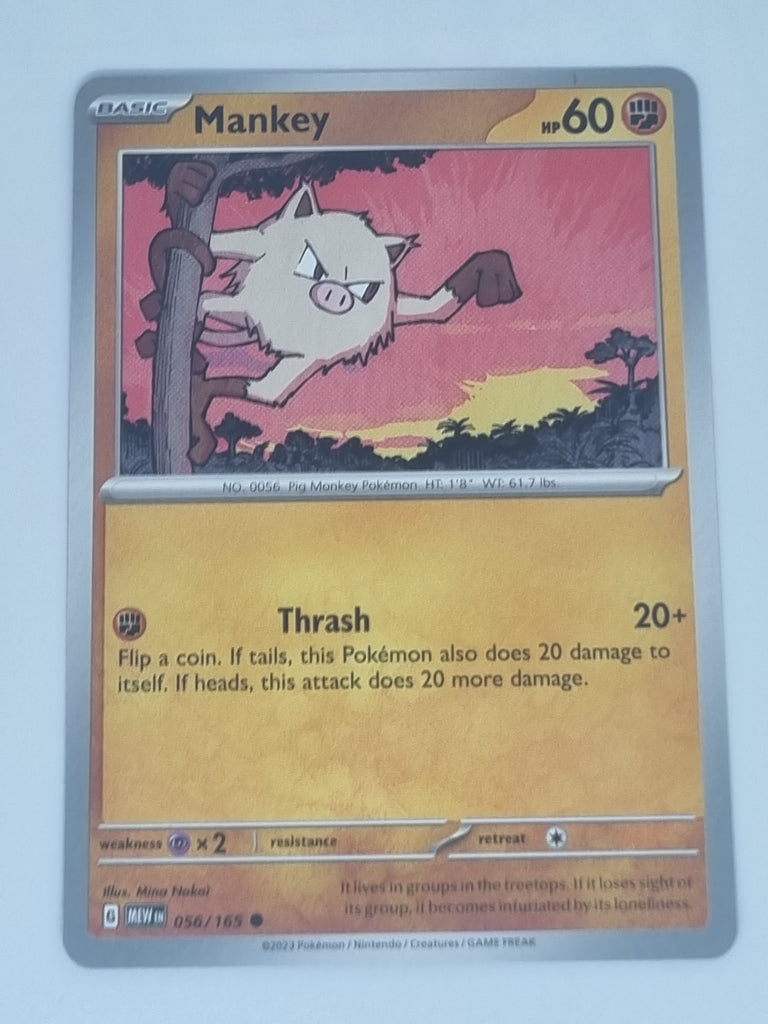 Pokemon TCG - Pokemon 151 - #056/165 - Mankey - Common