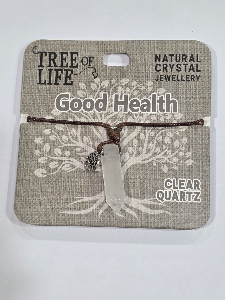 Tree of Life | Good Health | Clear Quartz Necklace | Natural Crystal Jewellery