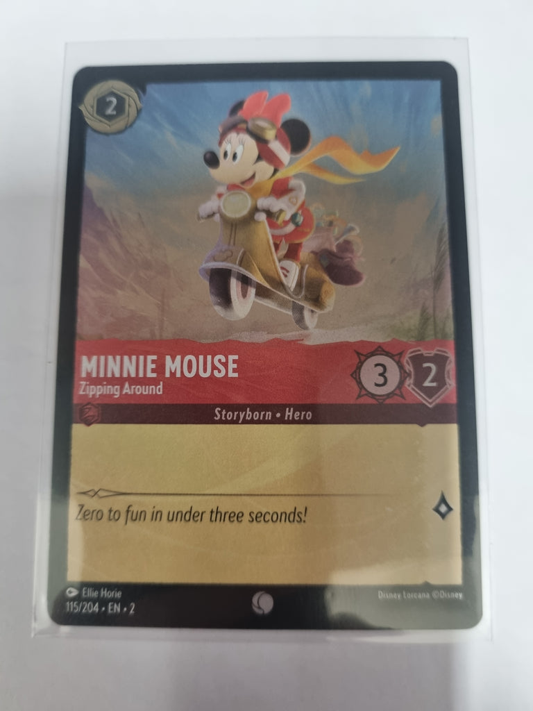 Lorcana - Floodborn - #115/204 - FOIL - Minnie Mouse - Zipping Around Funporium Lorcana - Floodborn - #115/204 - FOIL - Minnie Mouse - Zipping Around Funporium