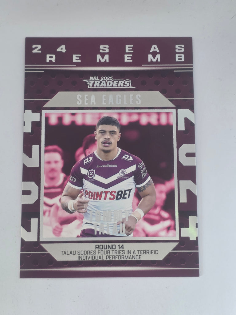 NRL 2025 Traders | 2024 Season to Remember | #SR20 | Tommy Talau | Sea-Eagles