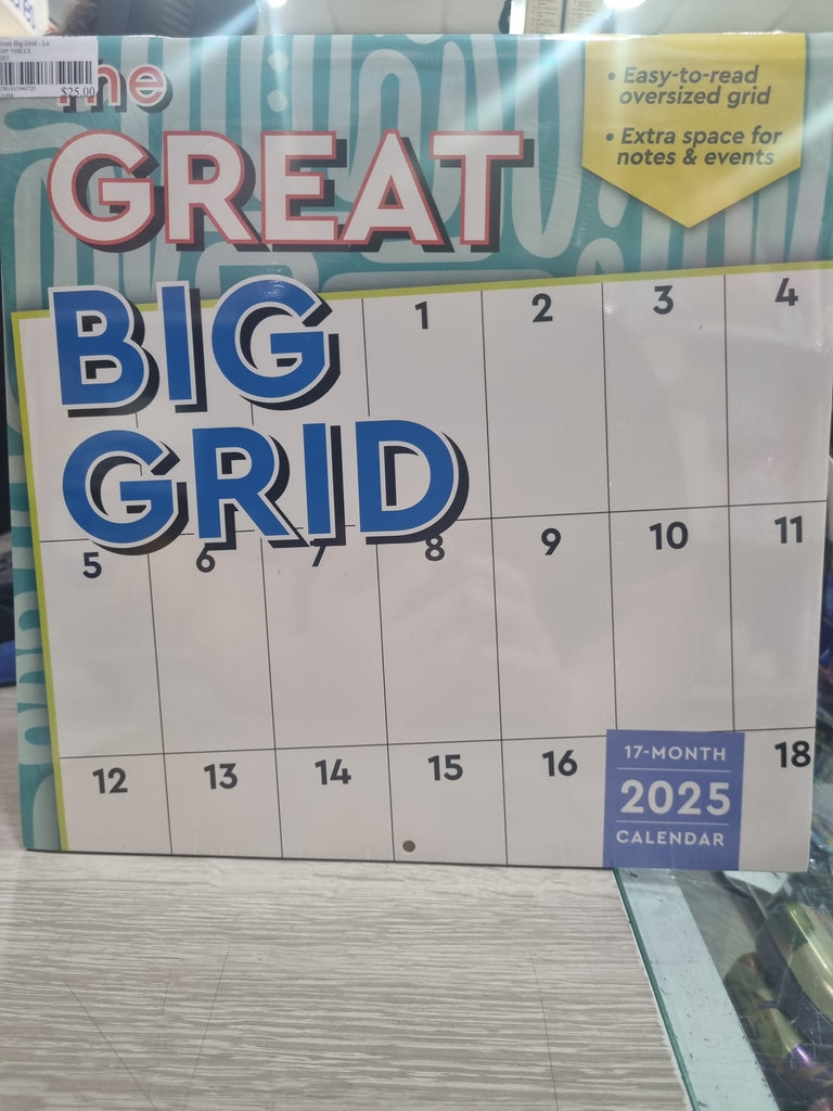 Great Big Grid - Large 30x30cm - 2025 Calendar