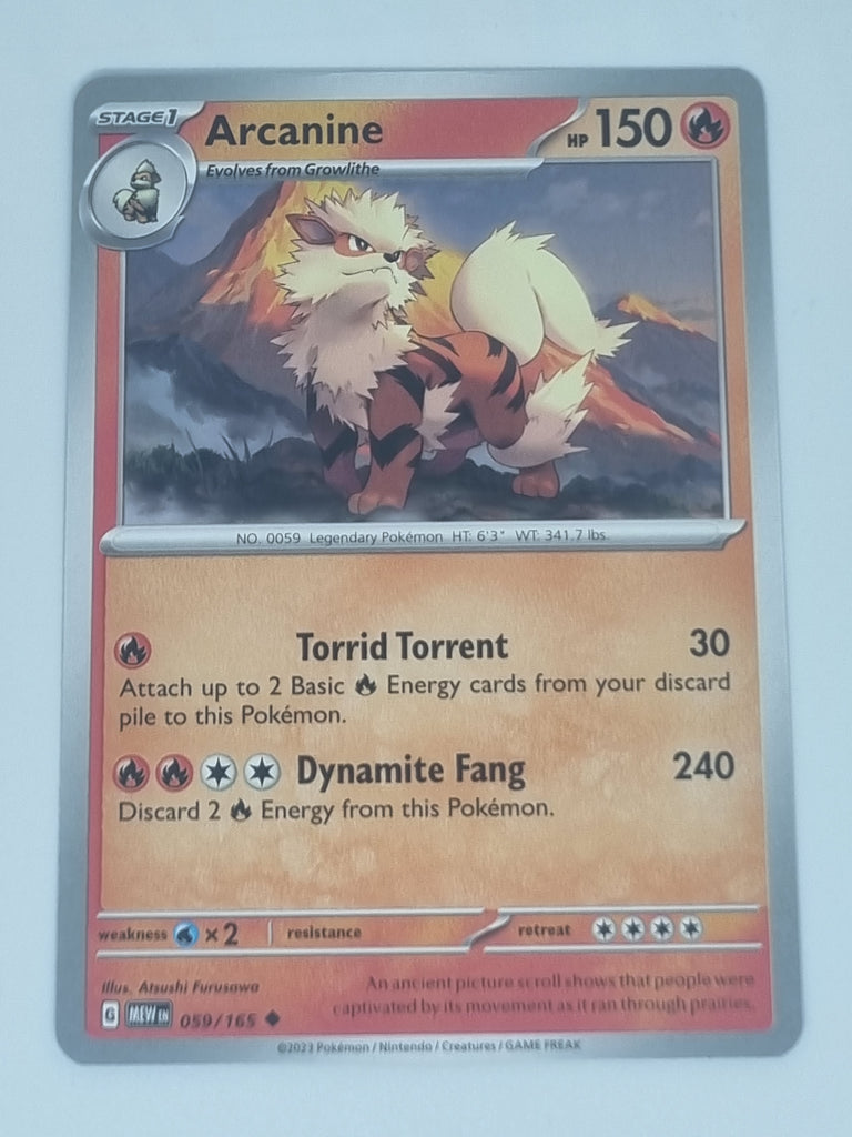 Pokemon TCG - Pokemon 151 - #059/165 - Arcanine - Uncommon