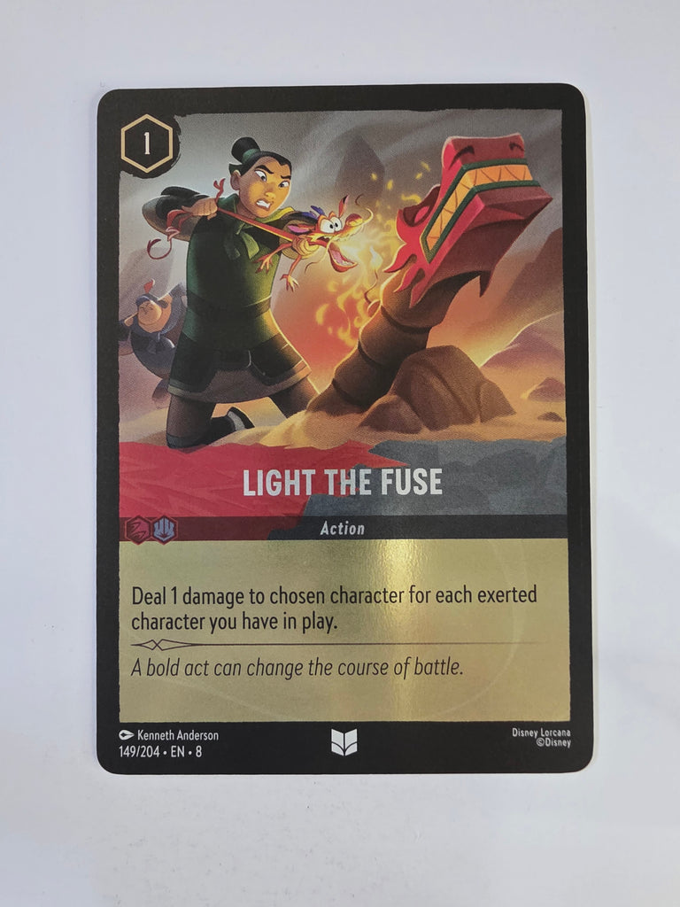 Disney Lorcana Reign of Jafar | Coldfoil | Light the Fuse | #149 | Uncommon