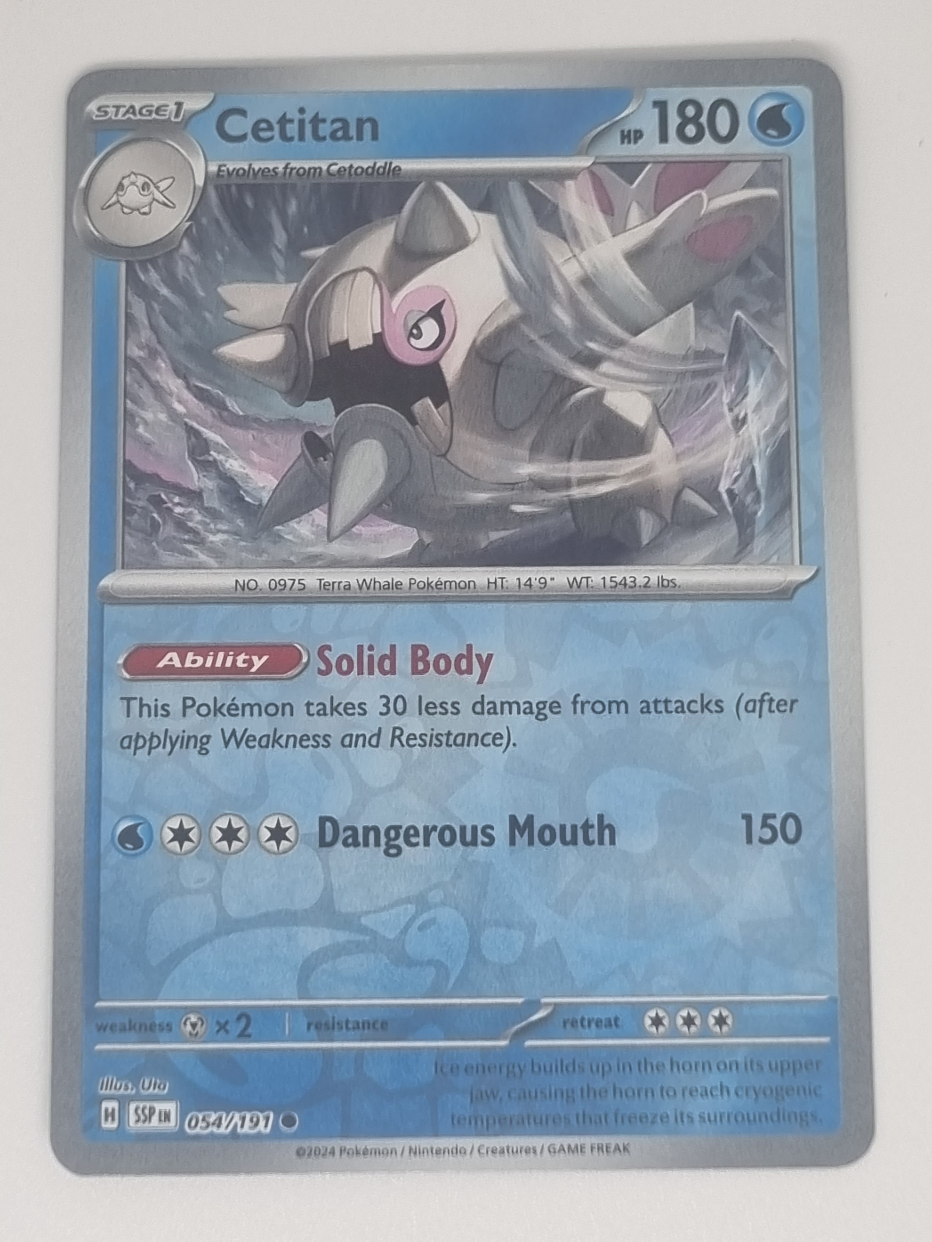 cetitan pokemon card holographic Pokemon TCG - Surging Sparks - #054/191 - Reverse Holo - Cetitan
