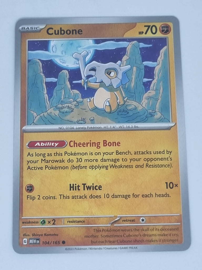 Pokemon TCG - Pokemon 151 - #104/165 - Cubone - Common