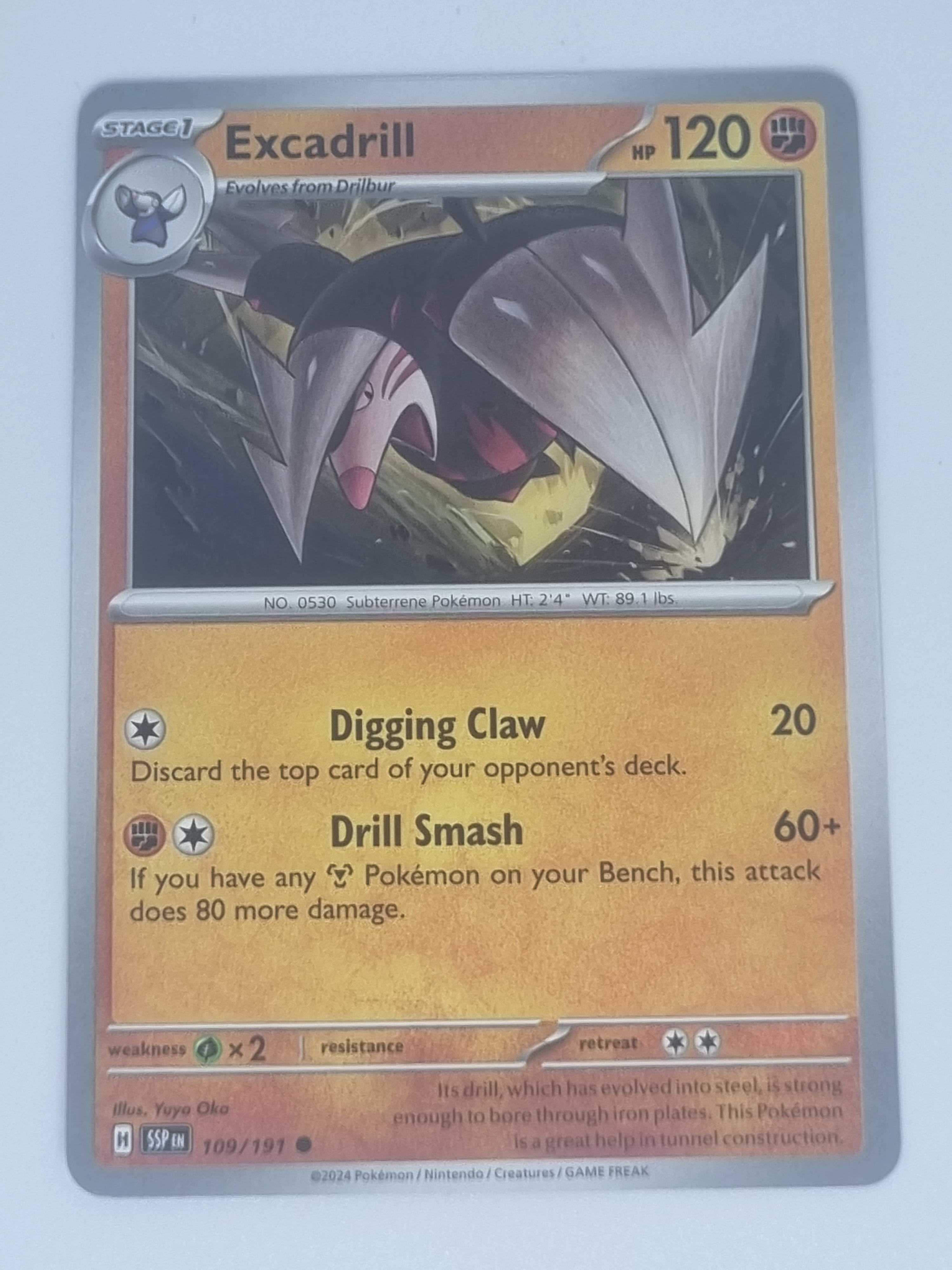 Pokemon TCG - Surging Sparks - #109/191 - Excadrill