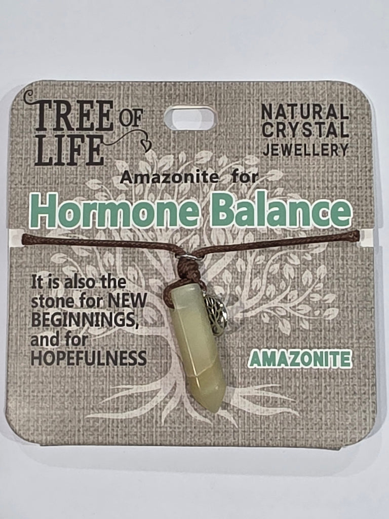 Tree of Life | Hormone Balance | Amazonite Necklace | Natural Crystal Jewellery
