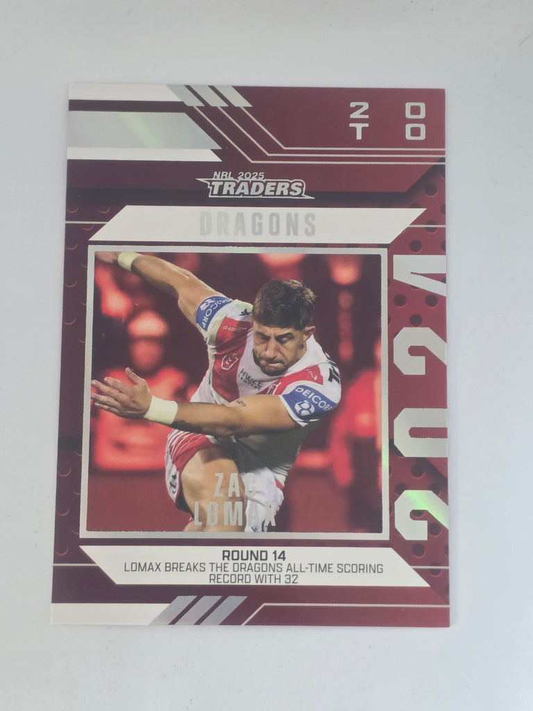 NRL 2025 Traders | 2024 Season to Remember | #SR40 | Zac Lomax | Dragons