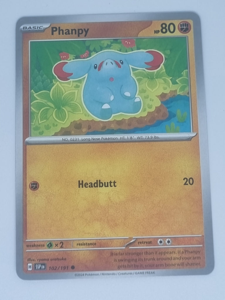 Pokemon TCG - Surging Sparks - #102/191 - Phanpy - Common