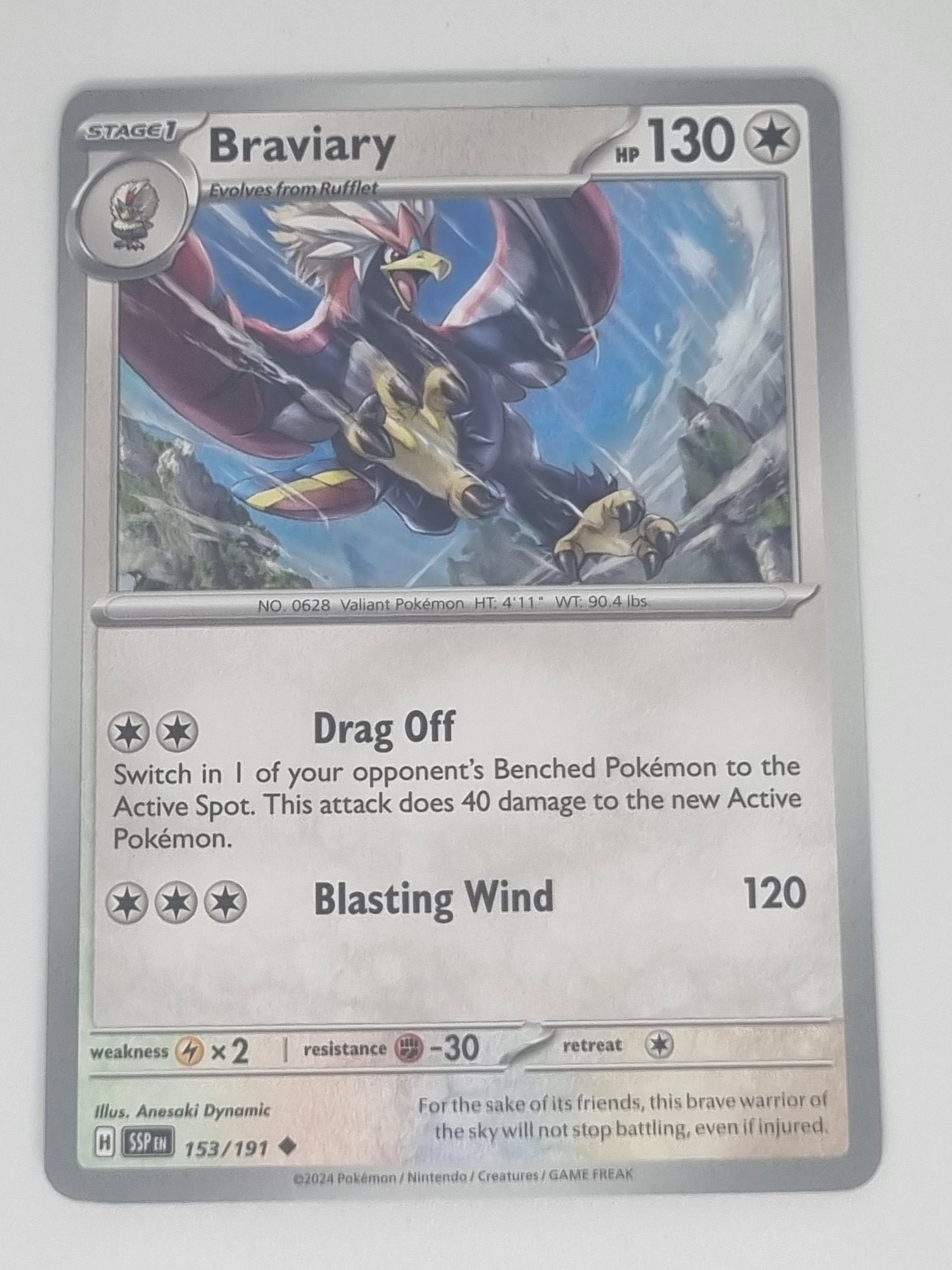 Pokemon TCG - Surging Sparks - #153/191 - Braviary