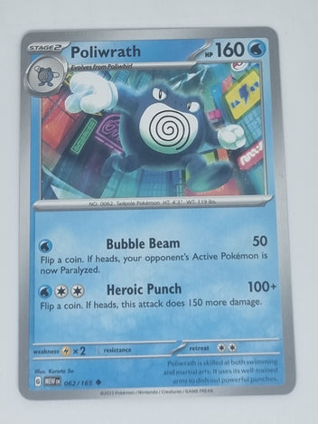 pokemon poliwhirl card Pokemon TCG - Pokemon 151 - #061/165 - Poliwhirl