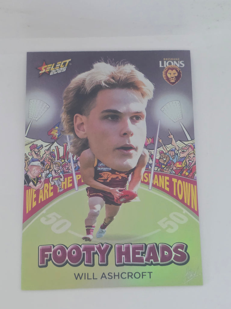 AFL Footy Stars 2025 | Footy Heads | #FH8 | W. Ashcroft | Brisbane Lions