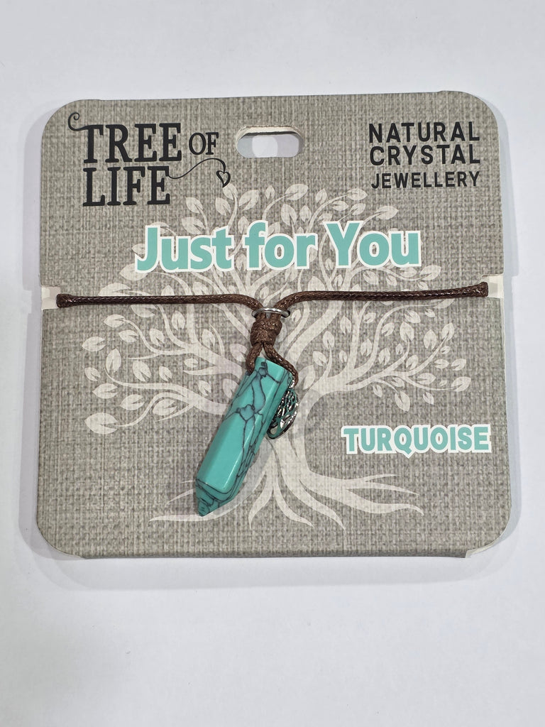 Tree of Life | Just For You | Turquoise Necklace | Natural Crystal Jewellery