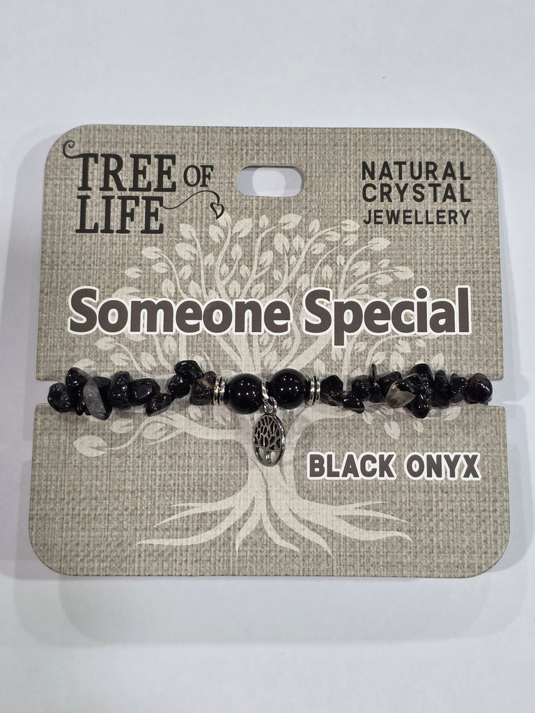 Tree of Life | Someone Special | Black Onyx Bracelet | Natural Crystal Jewellery