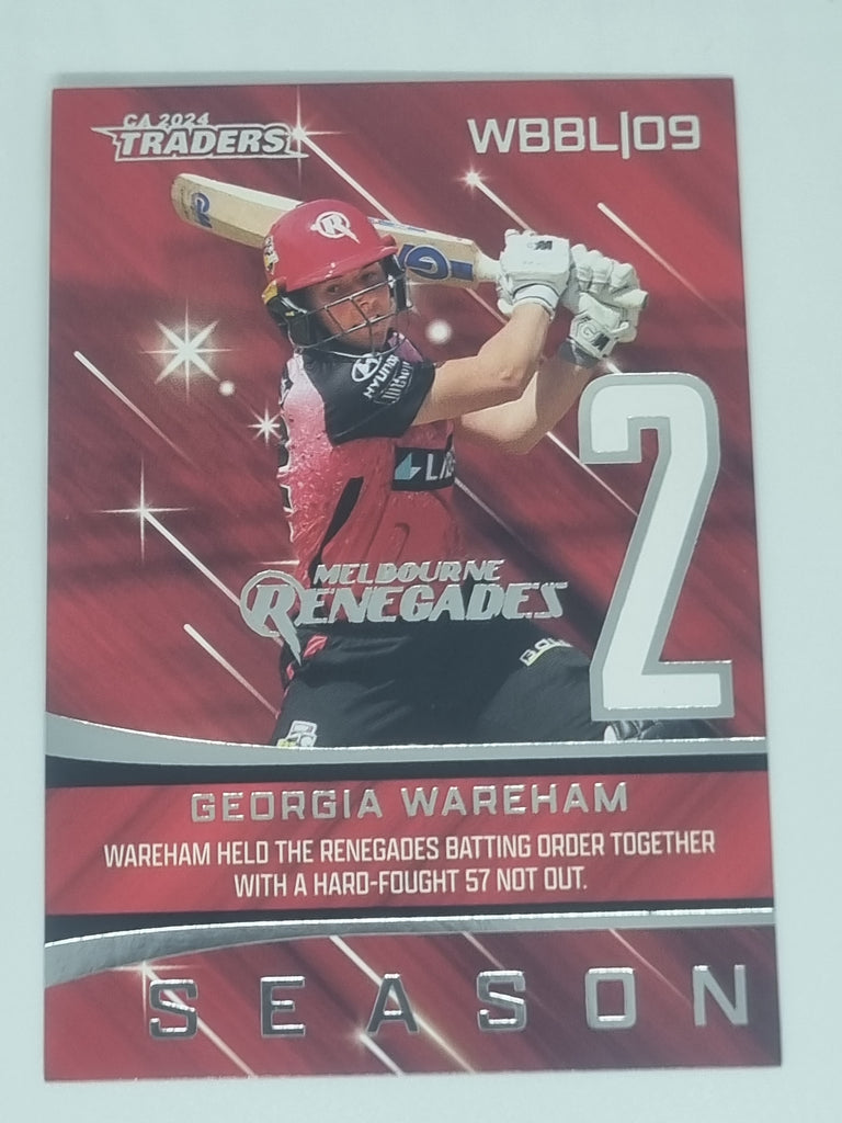 2024-25 LUXE Cricket - Season to Remember - #STR10 - Georgia Wareham - Renegades