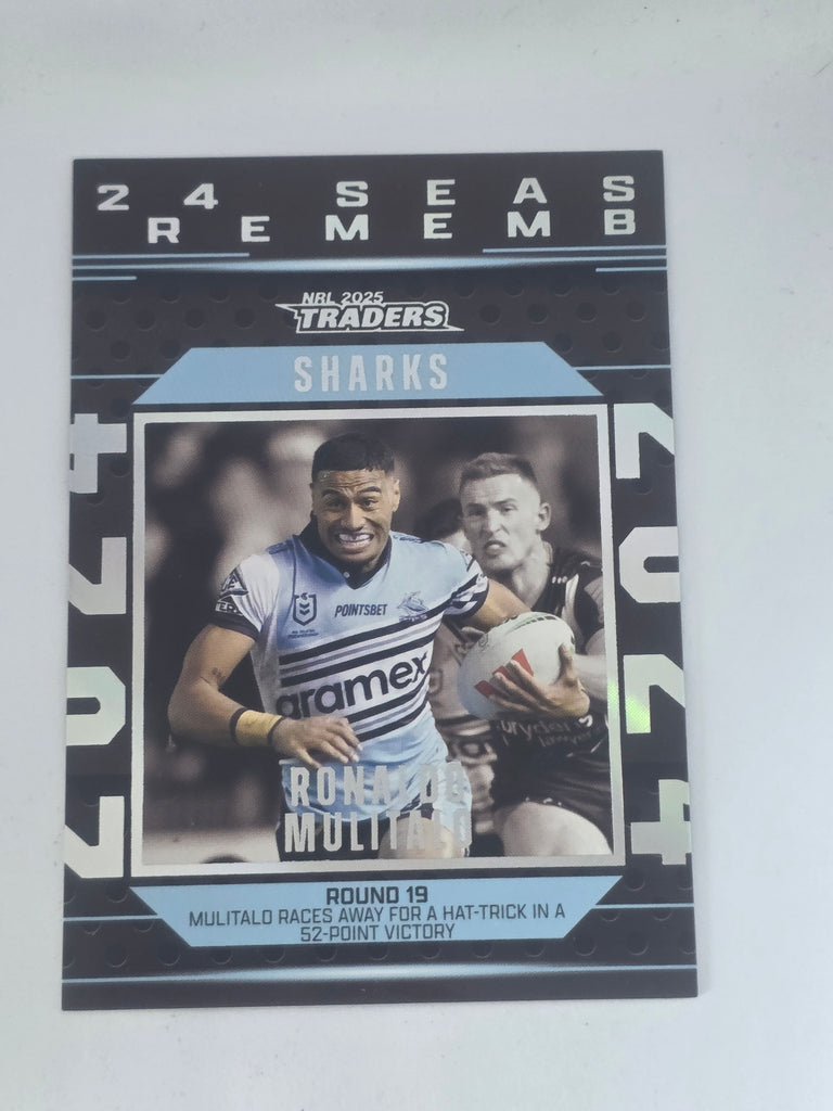 NRL 2025 Traders | 2024 Season to Remember | #Sr11 | Ronaldo Mulitalo | Sharks