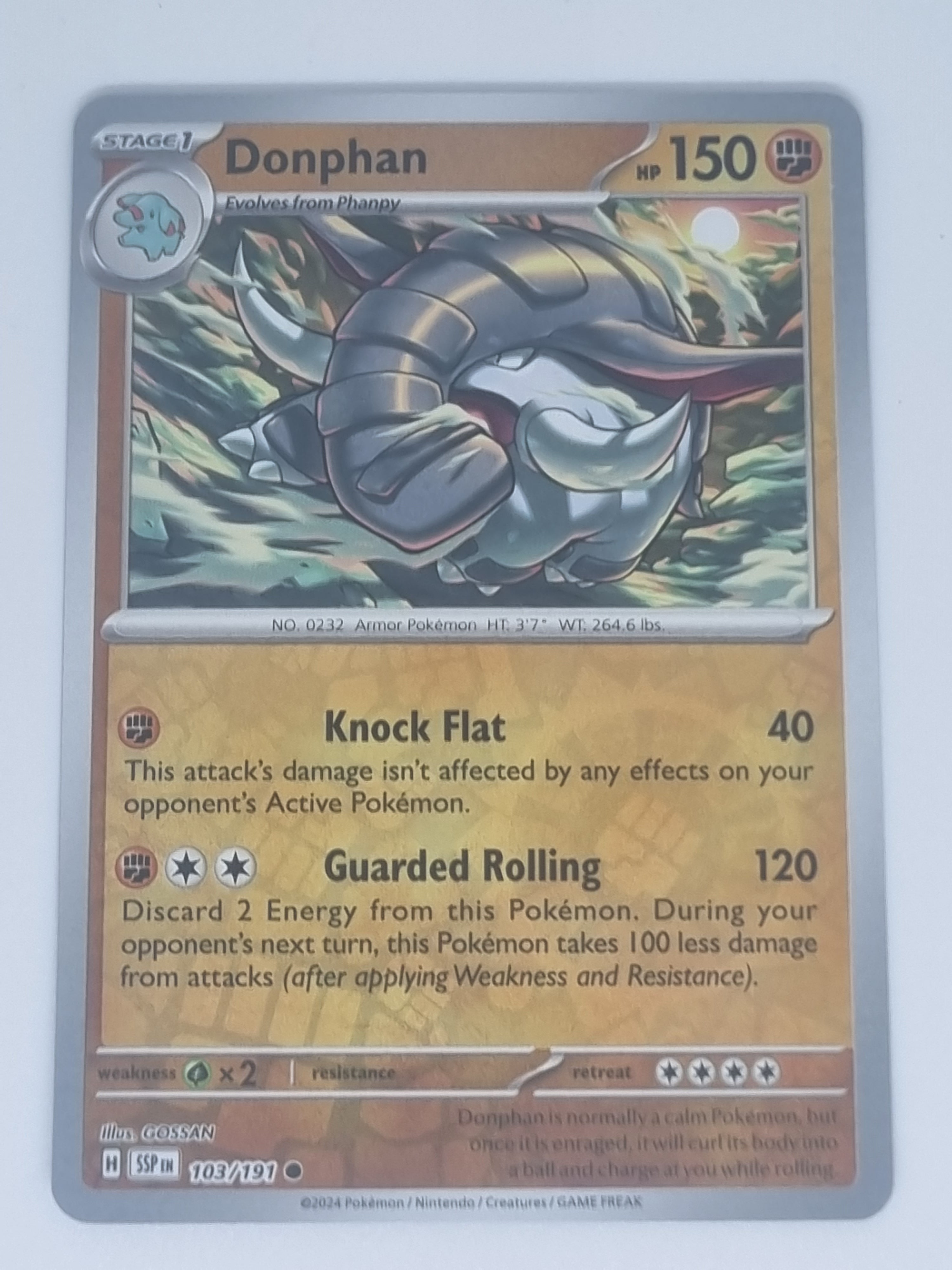 Pokemon TCG - Surging Sparks - #103/191 - Reverse Holo - Donphan