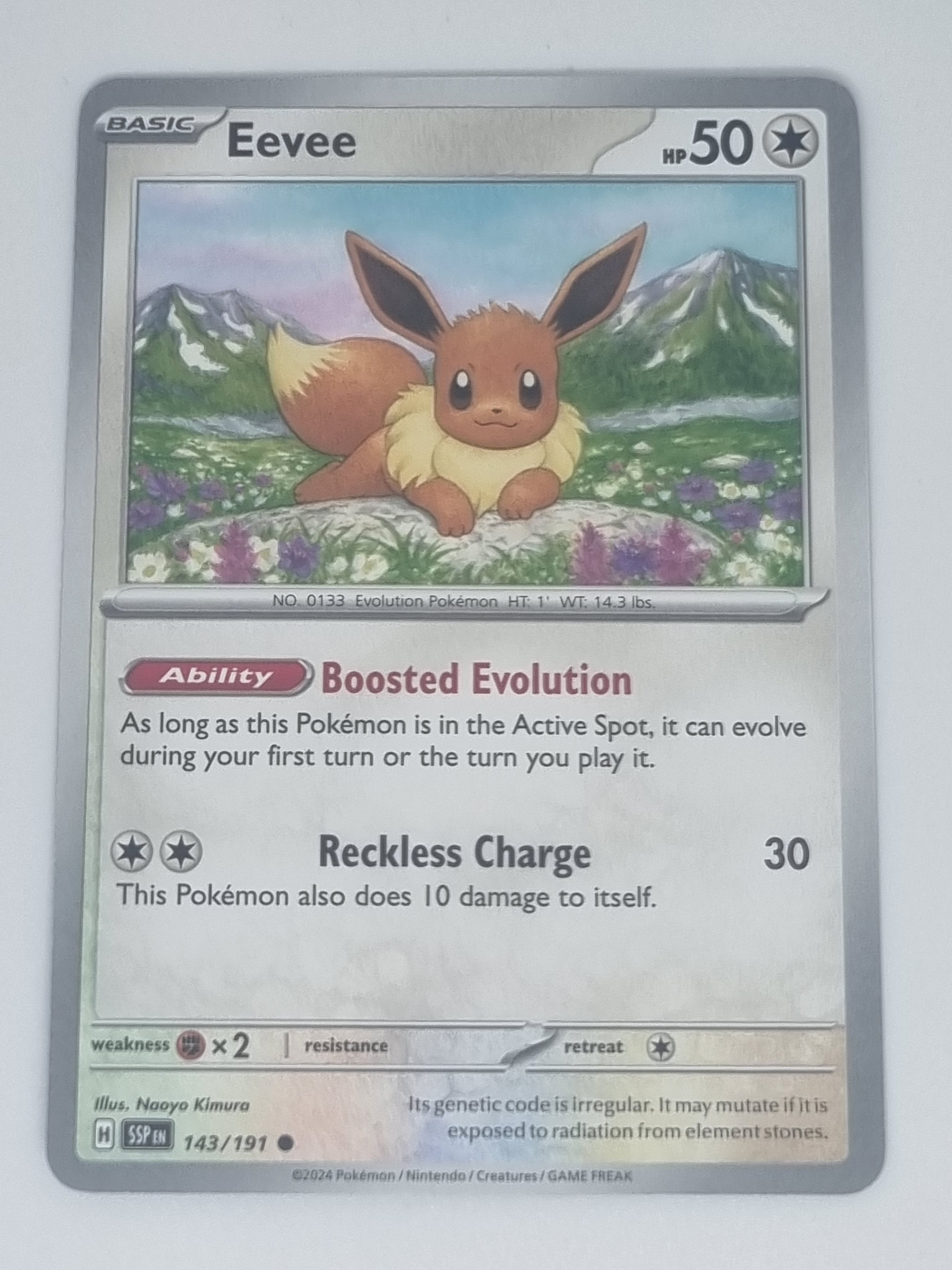 224 191 pokemon card Pokemon TCG - Surging Sparks - #143/191 - Eevee