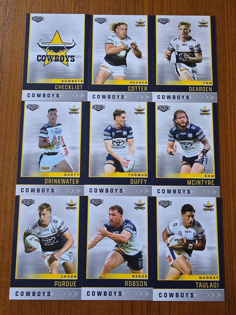 NRL 2025 Elite | Base Team Set 9 Cards | Cowboys
