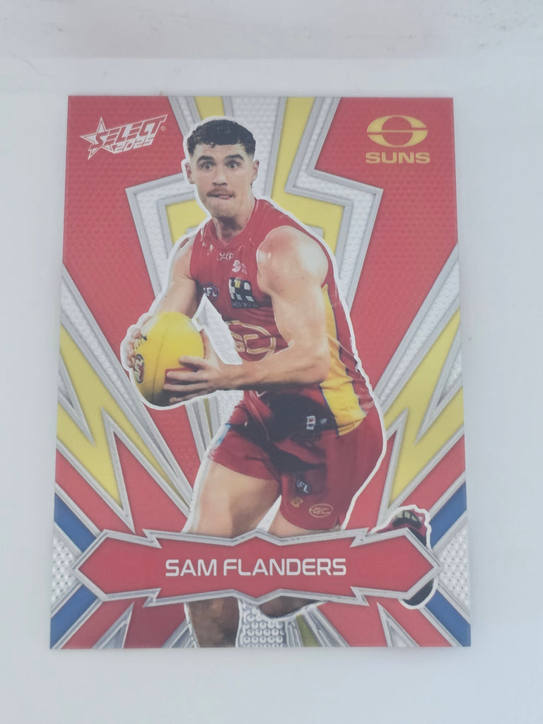 AFL Footy Stars 2025 | Luminous Thunderbolt | #LT101 S. Flanders Gold Coast Suns