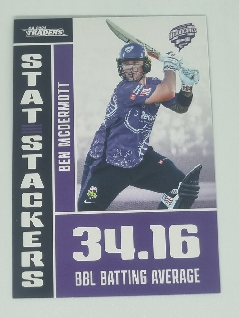 2024-25 LUXE Cricket - Stat Stackers - #SS18 - Ben McDermott - Hurricanes