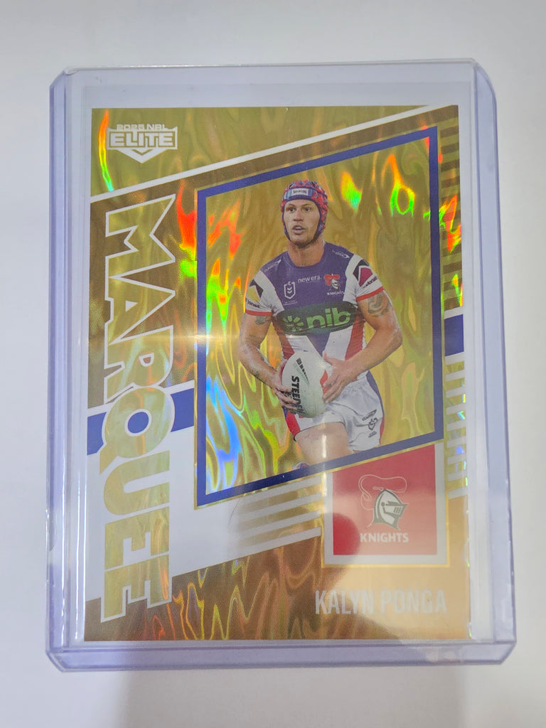 NRL 2025 Elite | Marquee Gold | #MG22 | Kalyn Ponga | #81/93 | Knights