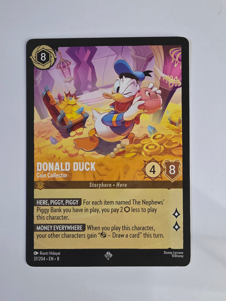 Disney Lorcana Reign of Jafar | Donald Duck Coin Collector | #037 | Super Rare