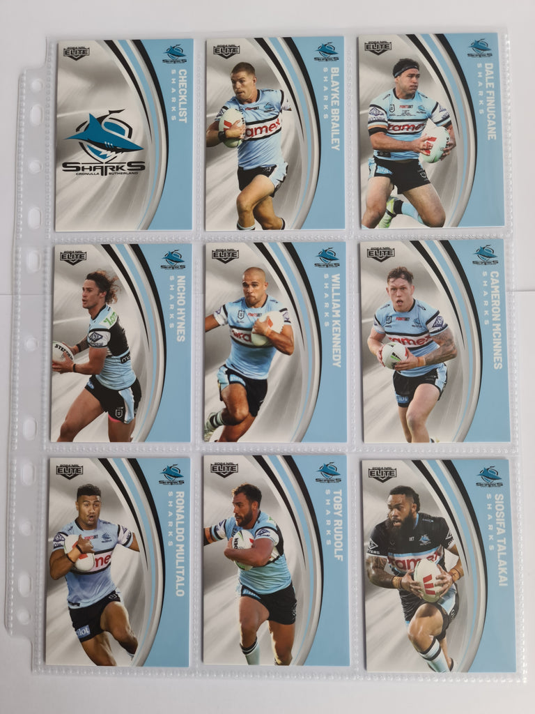 2024 Elite NRL - Base Team Set 9 Cards - Sharks