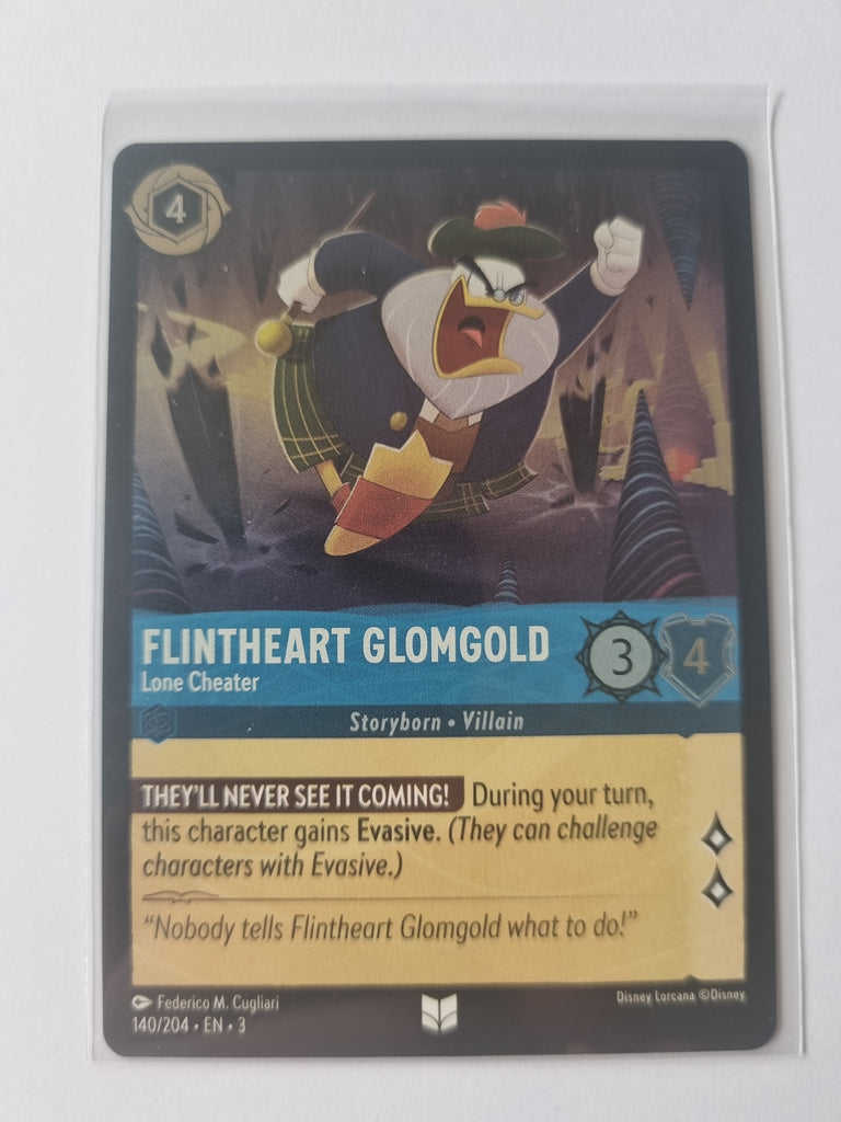 Into the Inklands FOIL Flintheart Glomgold Lone Cheater 140/204 Uncommon