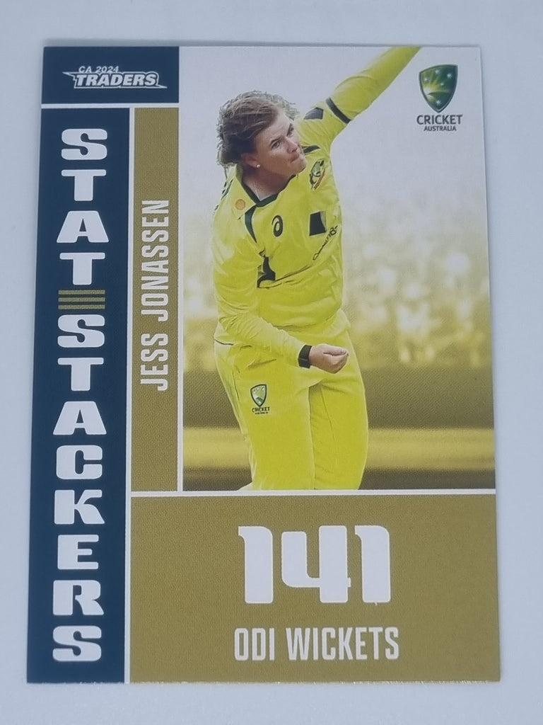 2024-25 LUXE Cricket - Stat Stackers - #SS06 - Jess Jonassen - Australia Women's