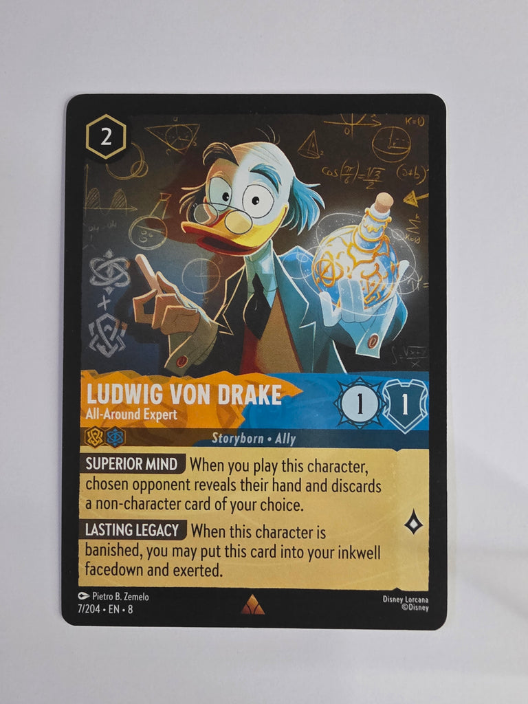 Disney Lorcana Reign of Jafar | Ludwig Von Drake All Round Expert | #007 | Rare