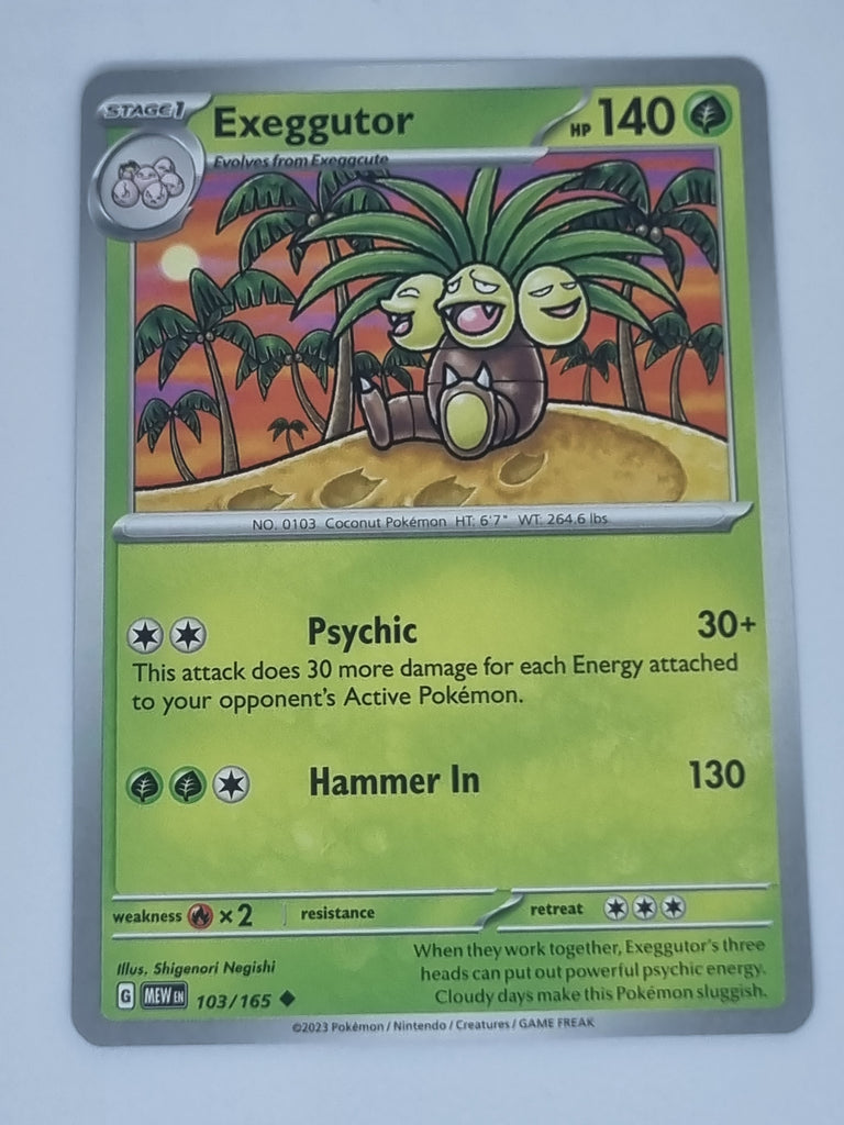 Pokemon TCG - Pokemon 151 - #103/165 - Exeggutor - Uncommon