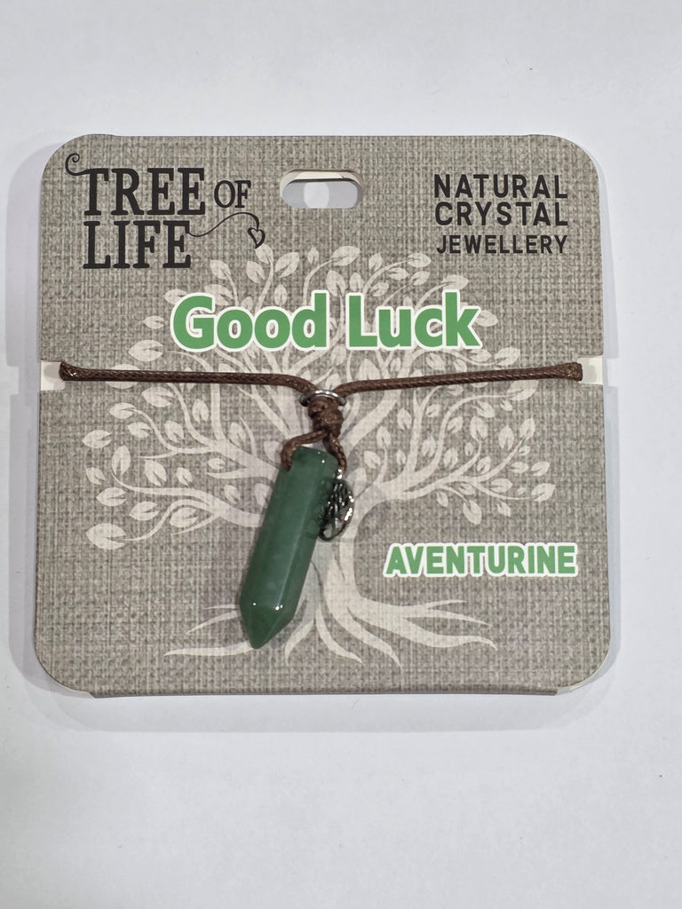 Tree of Life | Good Luck | Aventurine Necklace | Natural Crystal Jewellery