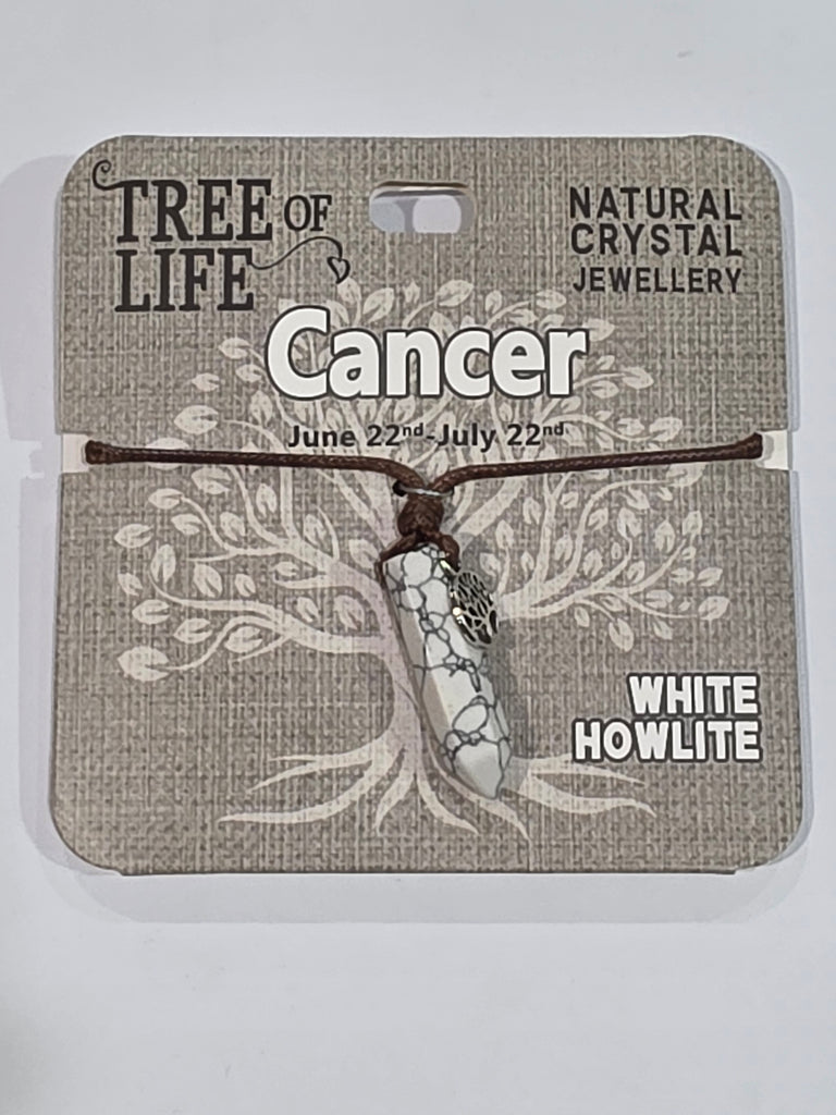 Tree of Life | Cancer | White Howlite Necklace | Natural Crystal Jewellery