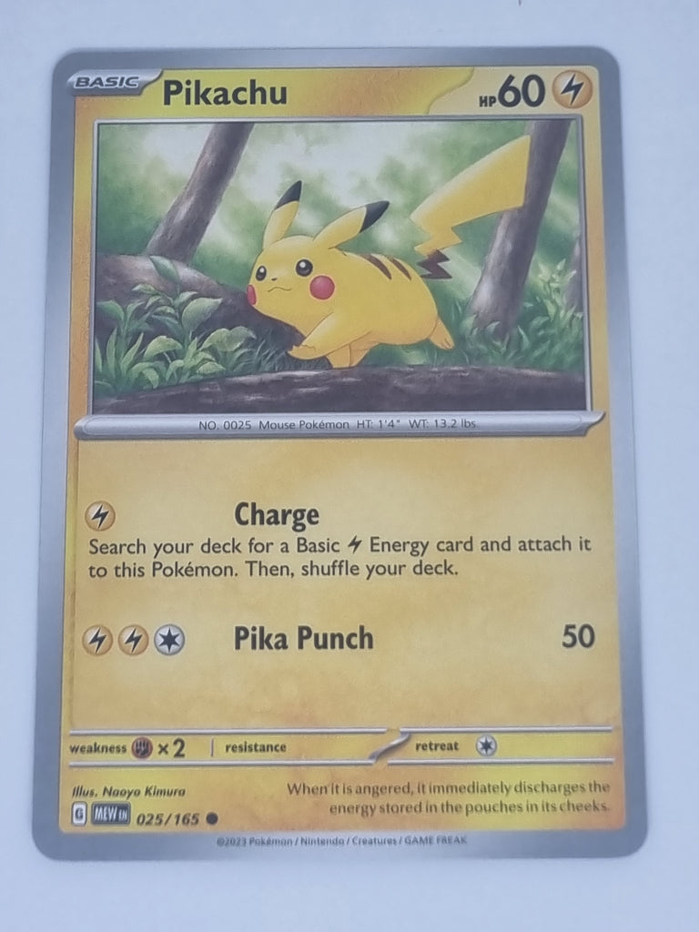 Pokemon TCG - Pokemon 151 - #025/165 - Pikachu - Common