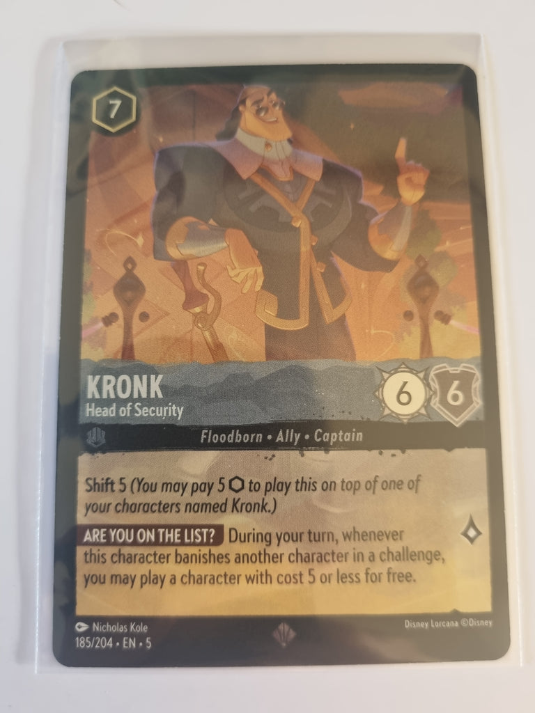 Shimmering Skies - FOIL - Kronk - Head of Security -185/204-Super Rare Funporium Shimmering Skies - FOIL - Kronk - Head of Security -185/204-Super Rare Funporium