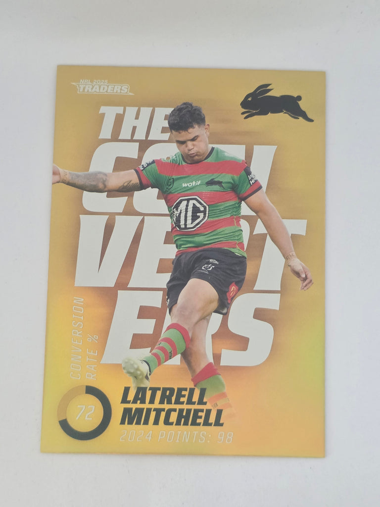 NRL 2025 Traders Titanium| Converters Parallel #TCP13 Latrell Mitchell Rabbitohs